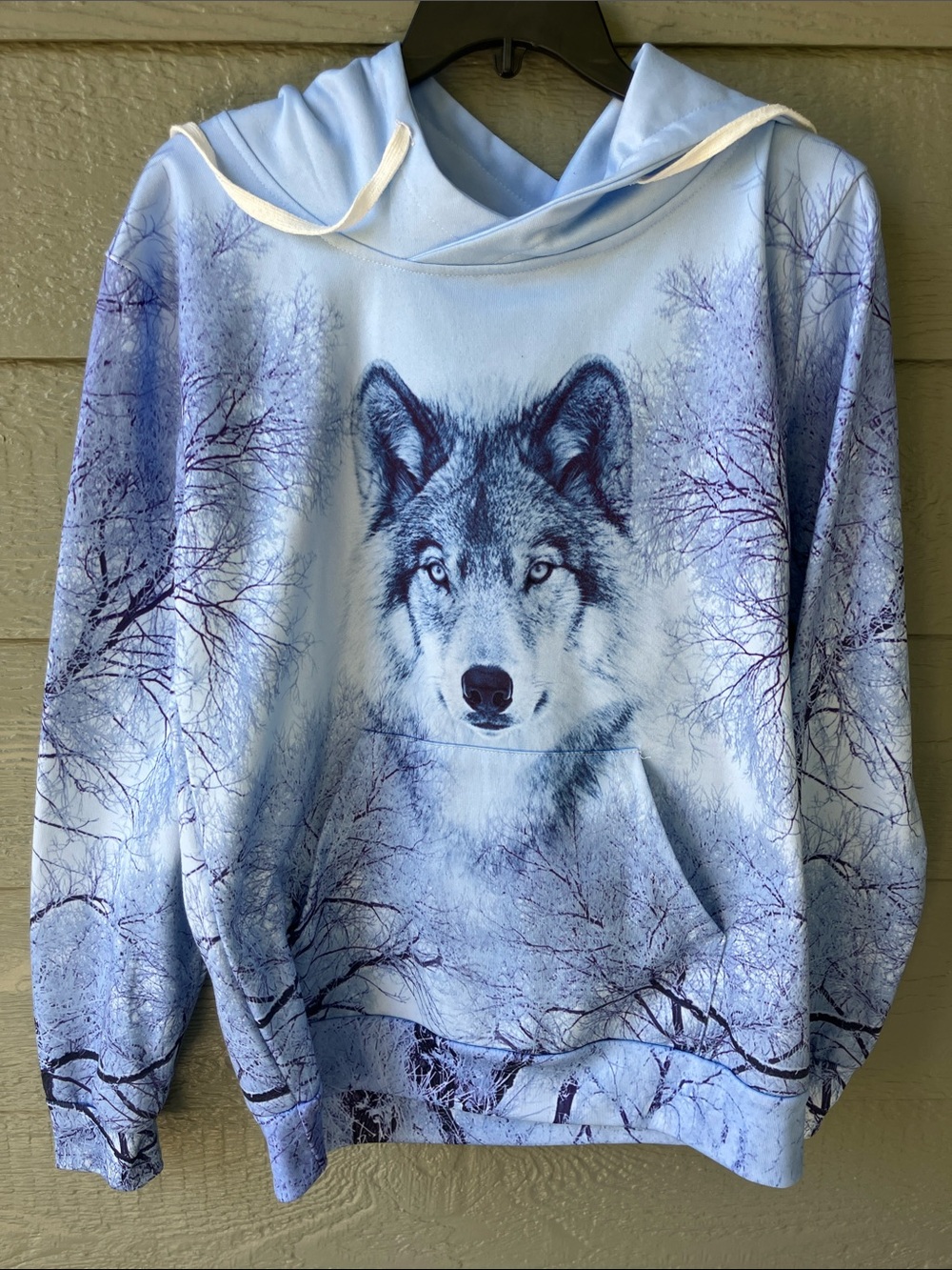 Blue Wolf Graphic Hoodie